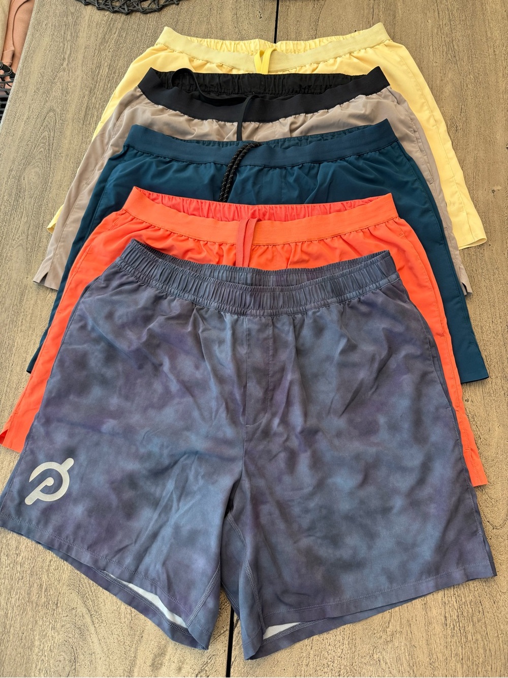 Lot of 5 - Peloton Athletic Shorts with Liner.